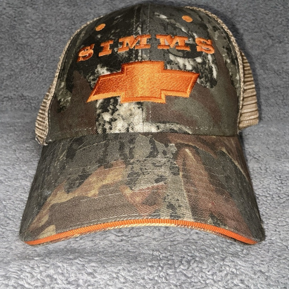 Chevrolet Simms‎ Camouflage Hat Embroidered Logo Adjustable Fishing Hunting